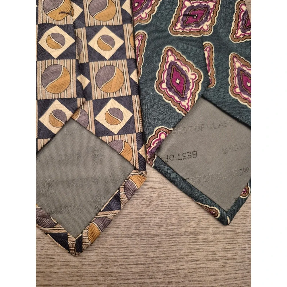 Lot of 6 Robert Talbott & Designer‎ Silk Ties Mens Geometric Floral Abstract VTG